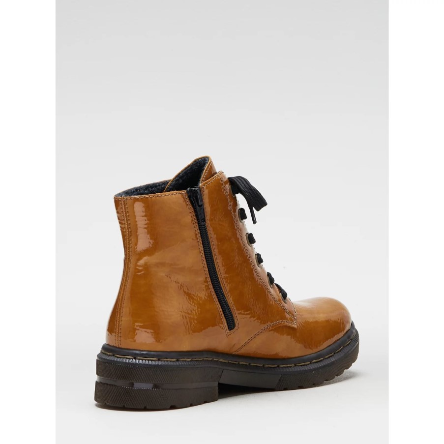 リーカー レース アンクルブーツ ブラック