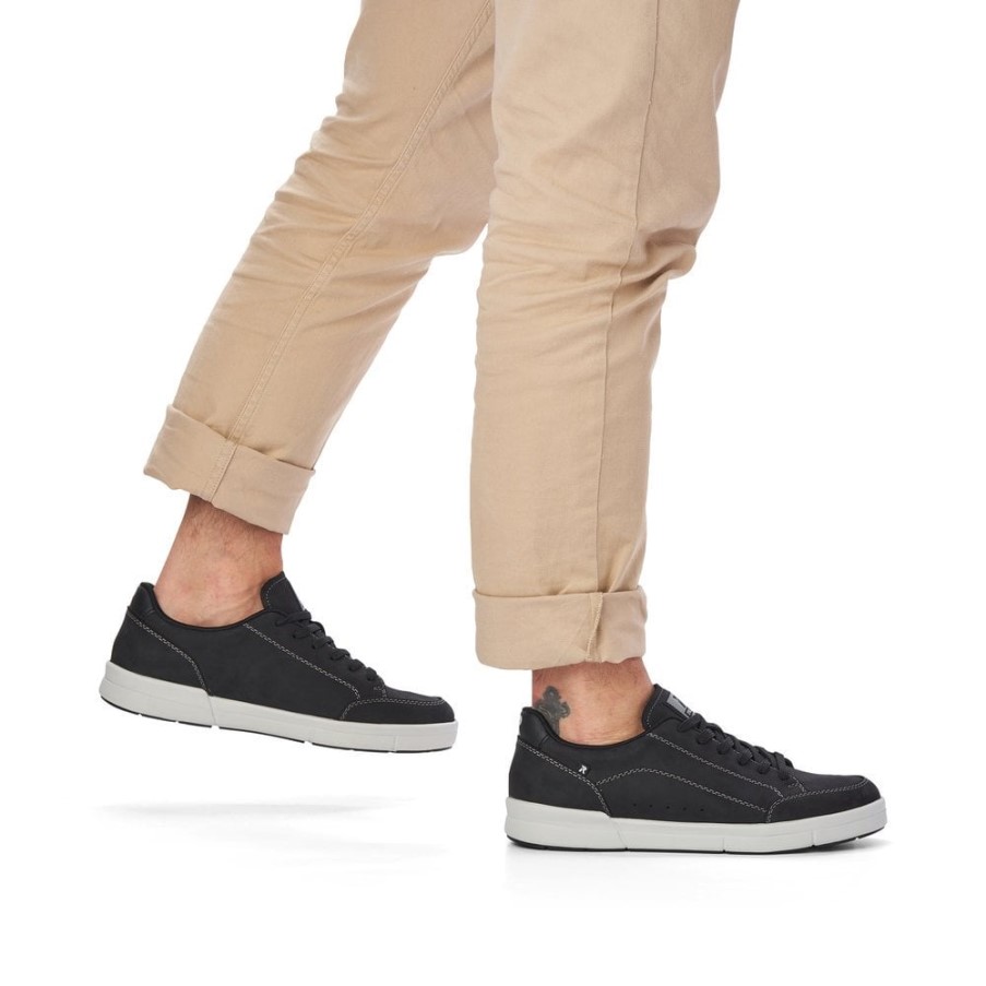 リーカー ブラック R-evolution 07108 メンズ シューズ