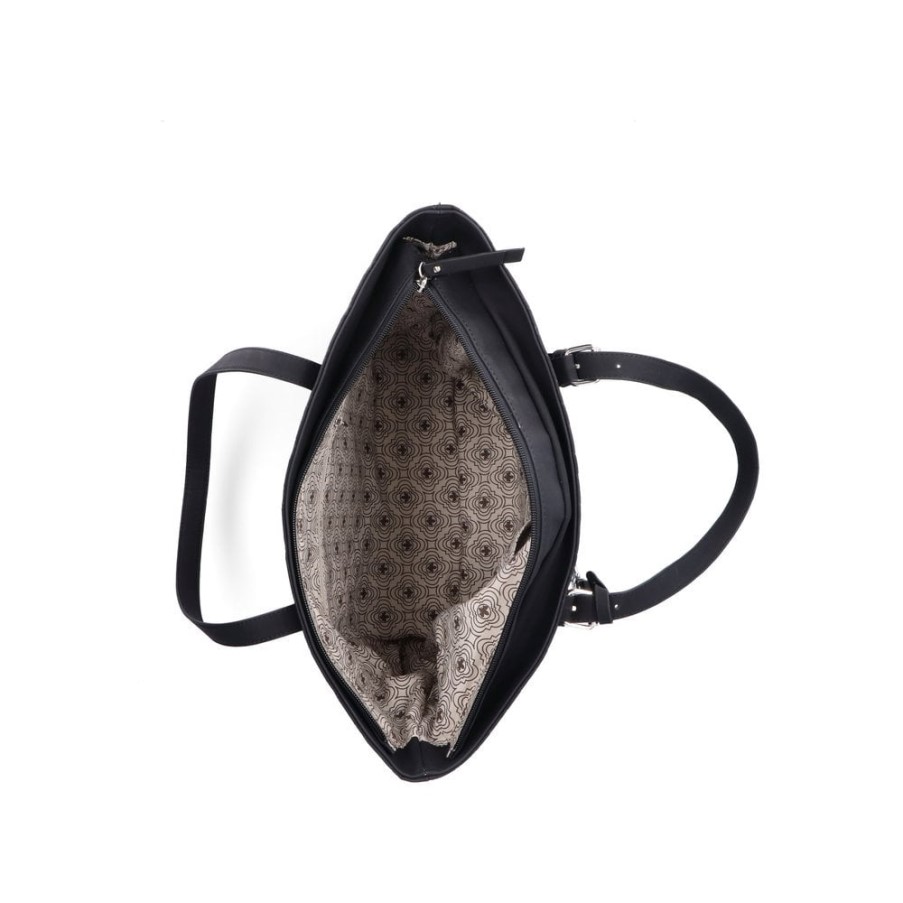 ブラック リーカー H1491-00 レディース ブラック ジッパーバッグ