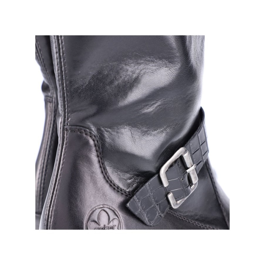 ブラック リーカー Y2090 レディース ニーレングス ブーツ