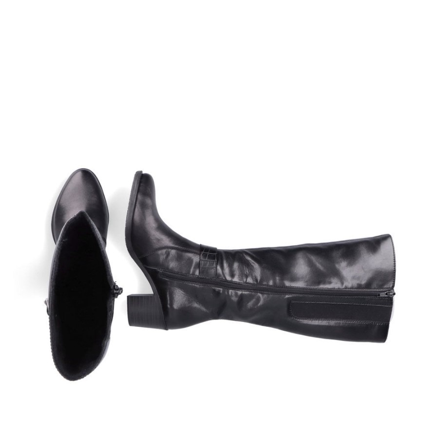 ブラック リーカー Y2090 レディース ニーレングス ブーツ