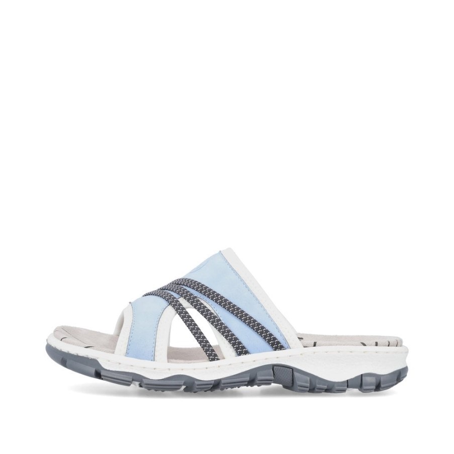 ブルー Rieker 68880 女性サンダル