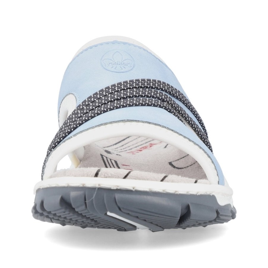 ブルー Rieker 68880 女性サンダル