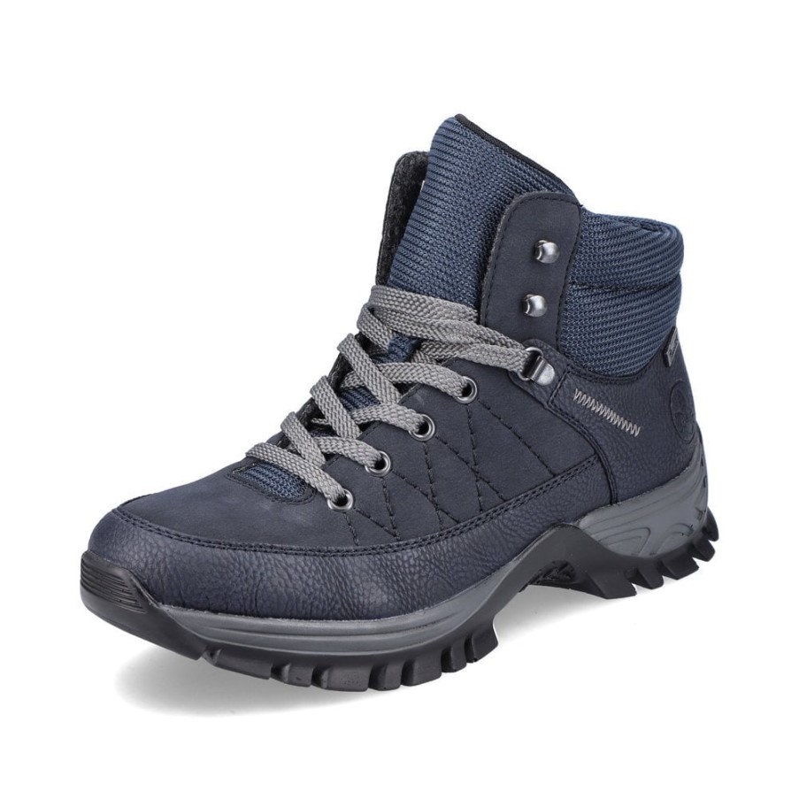 ブルー Rieker M9830 女性ブーツ