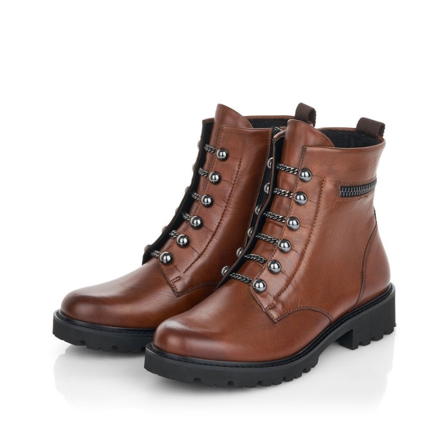 Rieker ブラウン Remonte D8670 レディース ブーツ