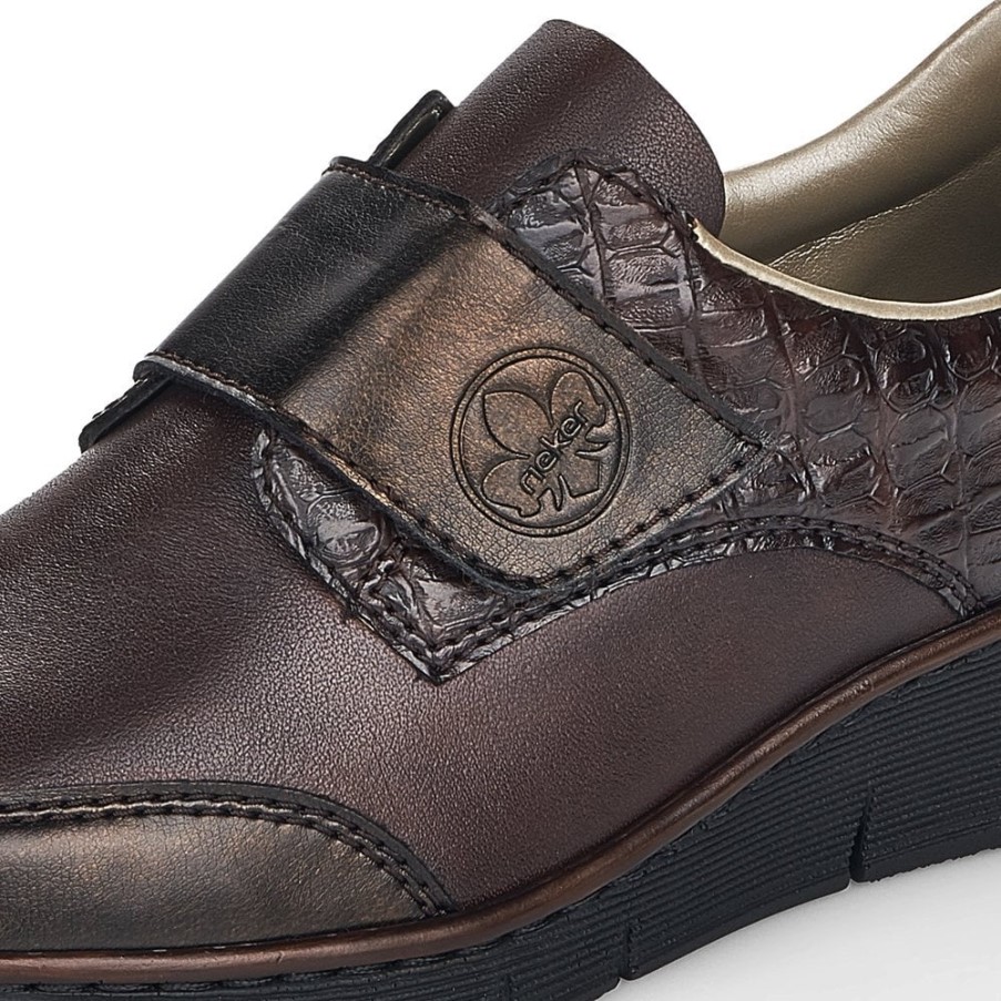 ブラウン リーカー 53750 レディース シューズ