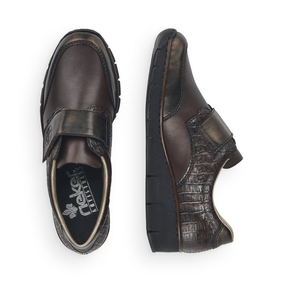 ブラウン リーカー 53750 レディース シューズ