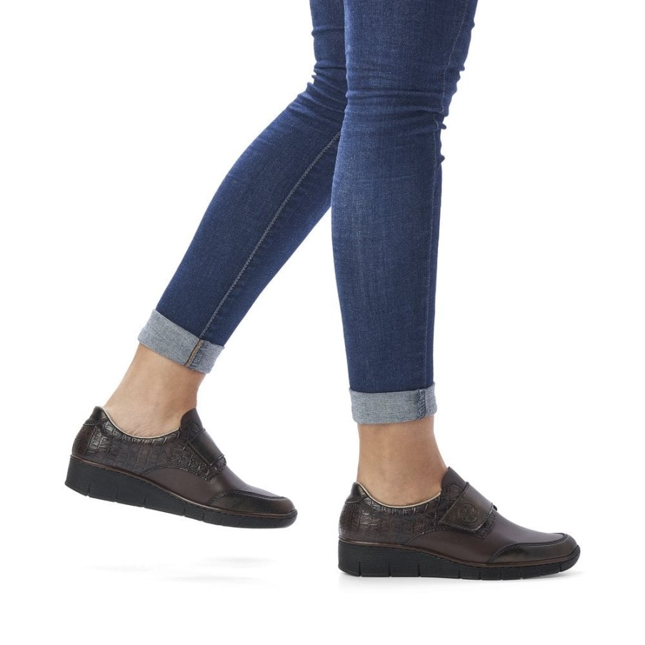 ブラウン リーカー 53750 レディース シューズ