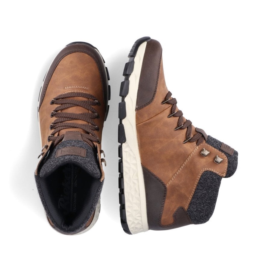 ブラウン リーカー F6744 メンズ ブーツ