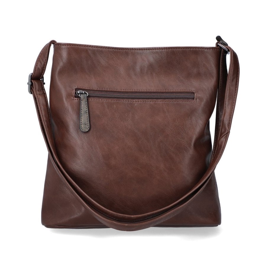 ブラウン Rieker H1301-25 レディース ブラウン ジッパーバッグ