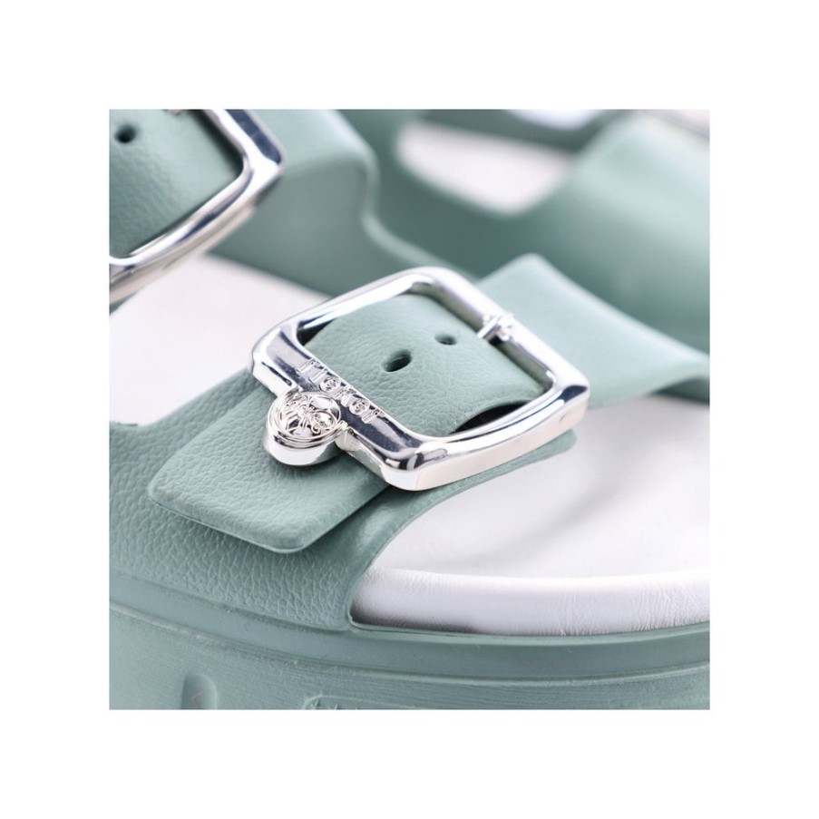 グリーン Rieker P2180 女性サンダル