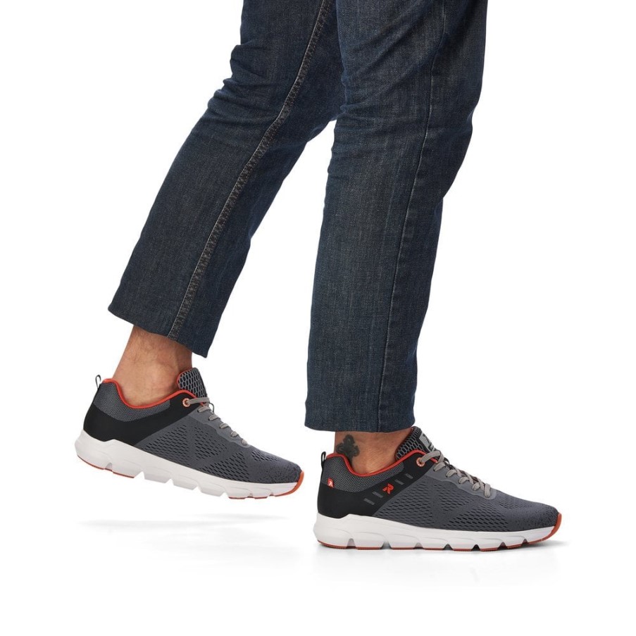 リーカー グレー R-evolution 07806 メンズ シューズ