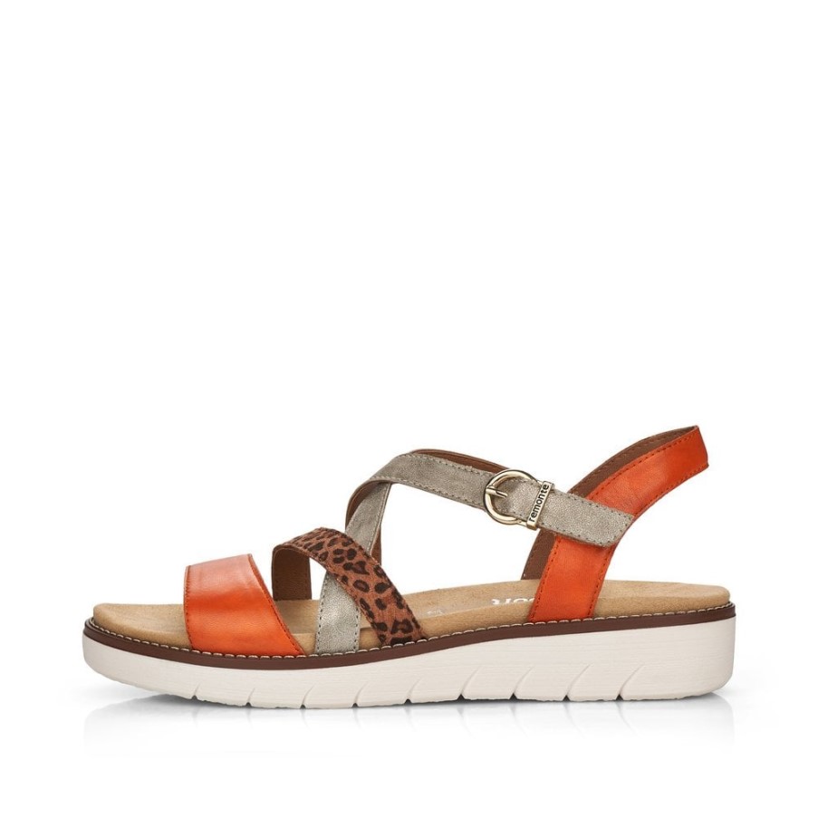 リーカー メタリック レモンテ D2063 レディース サンダル