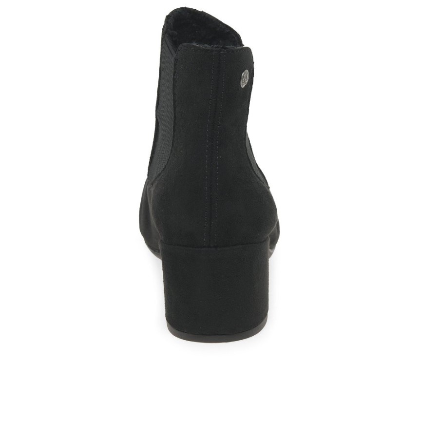 ブラック リーカー クローバー レディース チェルシー ブーツ