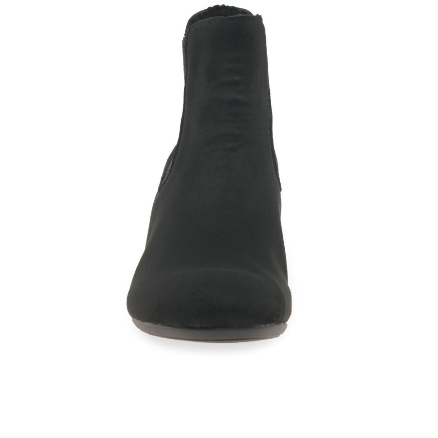 ブラック リーカー クローバー レディース チェルシー ブーツ