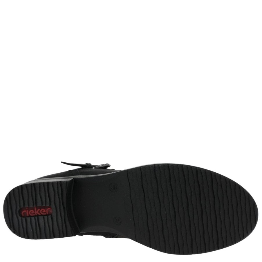 ブラック リーカー エステラ レディース ふくらはぎ丈 スラウチ ブーツ