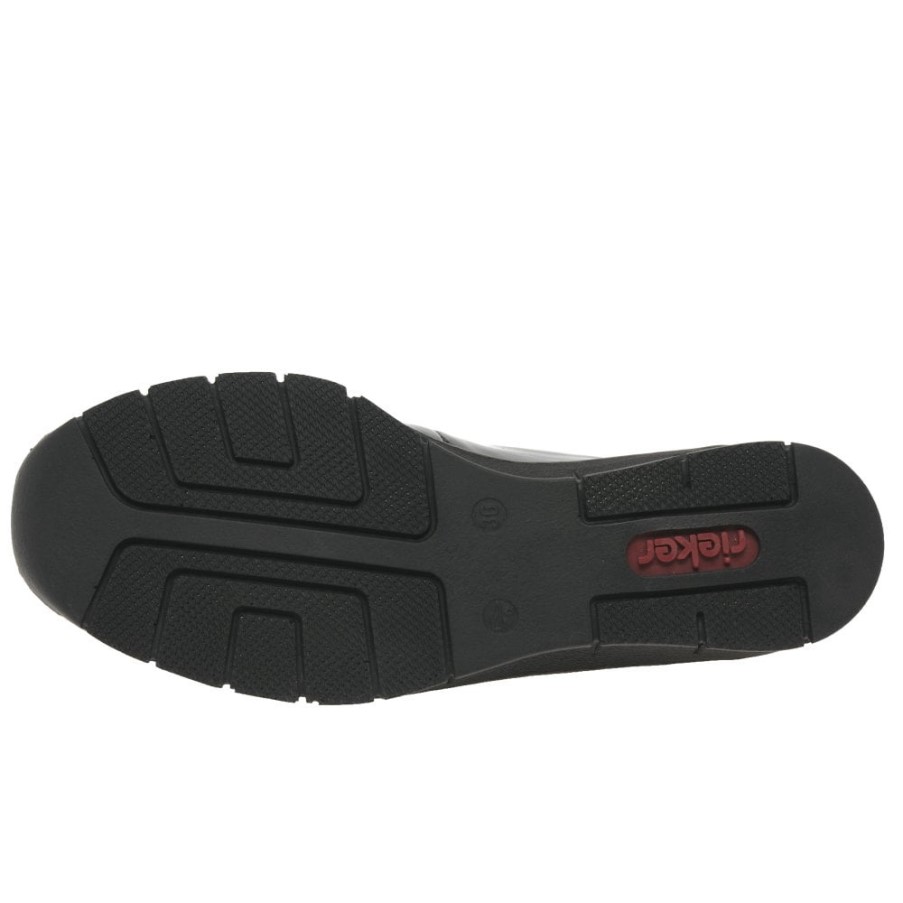 ブラックリーカーグリームレディースタッセルローファー.