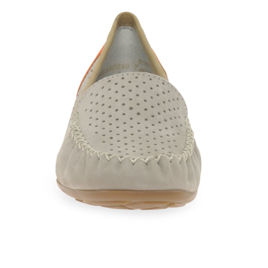 Cloud Rieker Peggy レディース パンチディテール モカシン