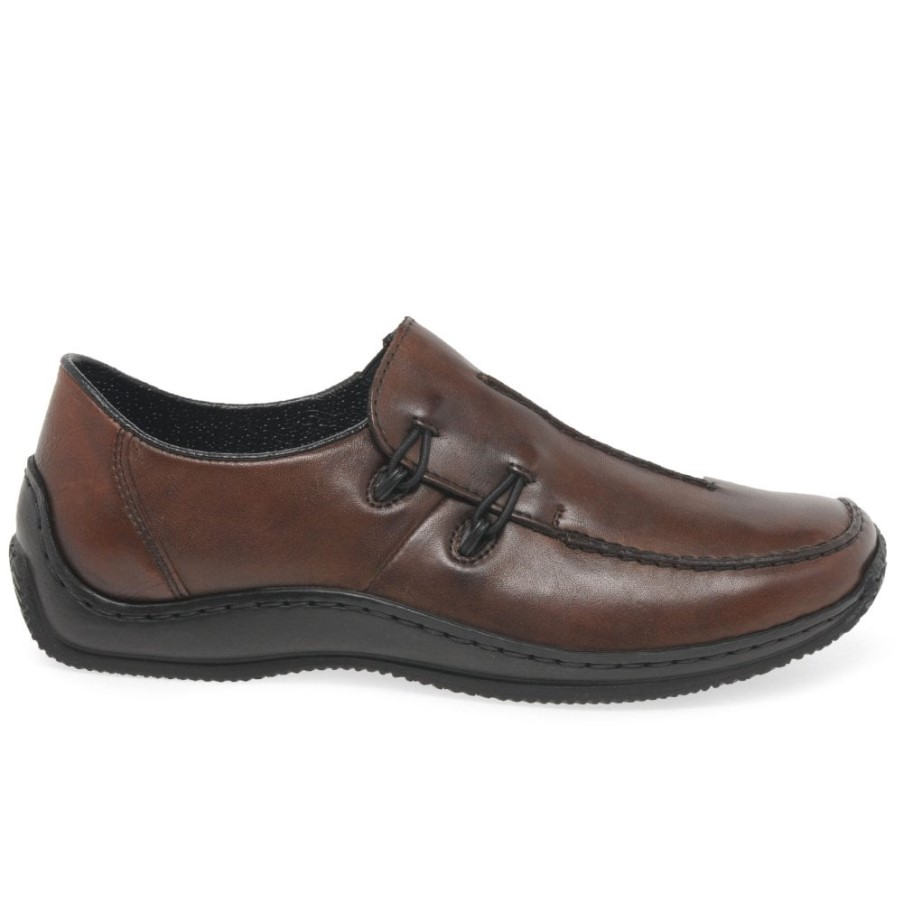 リーカー セリア レディース レザー カジュアルシューズ マホガニー