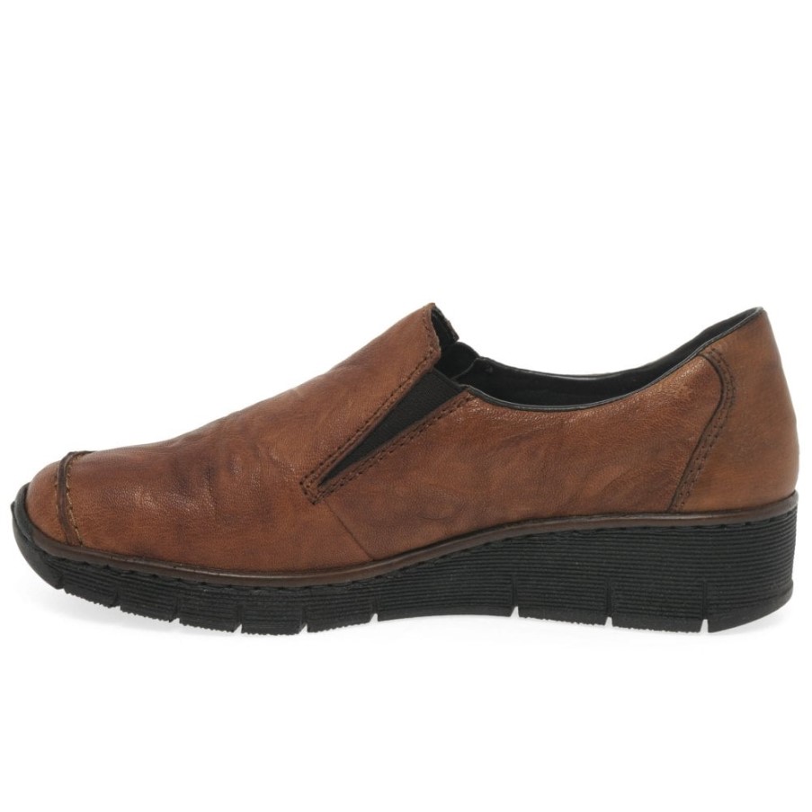 リーカー ガラ レディース カジュアル ウェッジ ヒール シューズ クリ