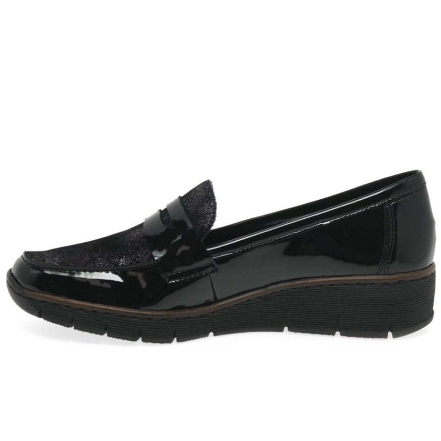 リーカー グリステン レディース カジュアル シューズ ブラック