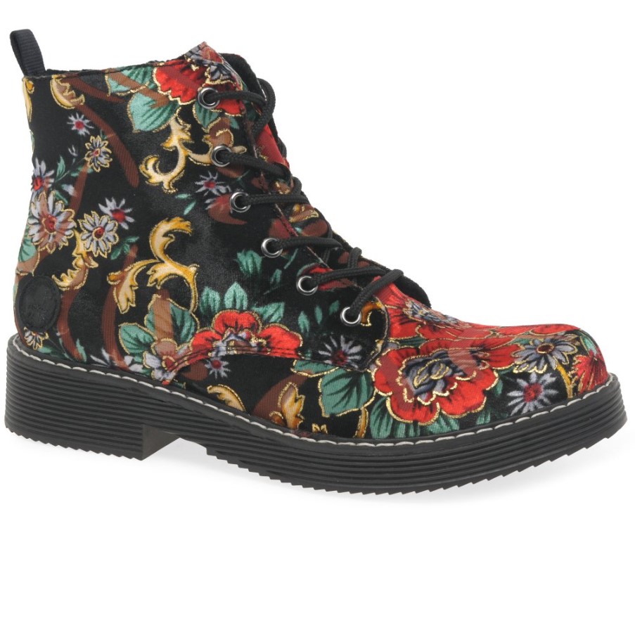 リーカー シモーネ レディース アンクル ブーツ ブラック