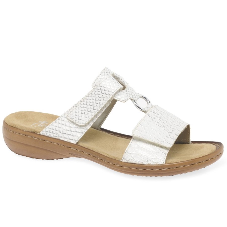 ホワイト リーカー フェスティバル レディース カジュアル ミュール