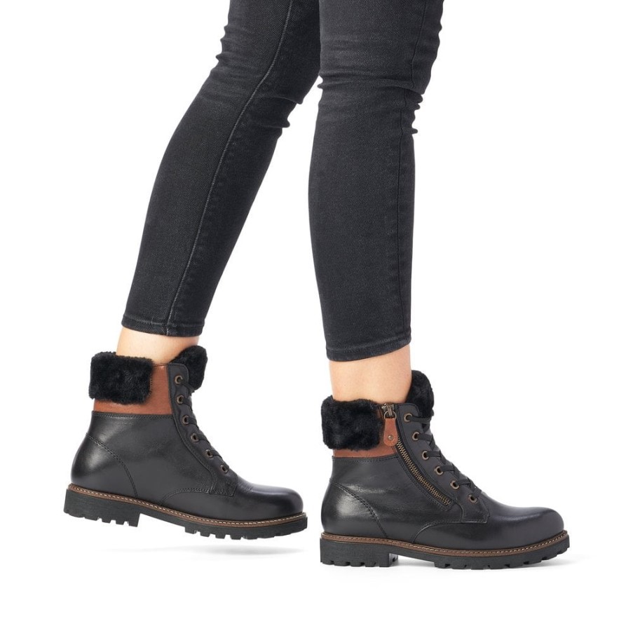 Rieker Remonte D8463 レディース ブーツ ブラック