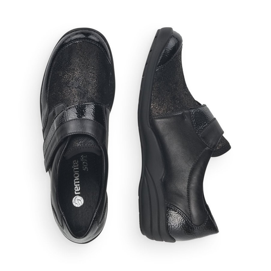 Rieker Remonte R7600 レディース シューズ ブラック