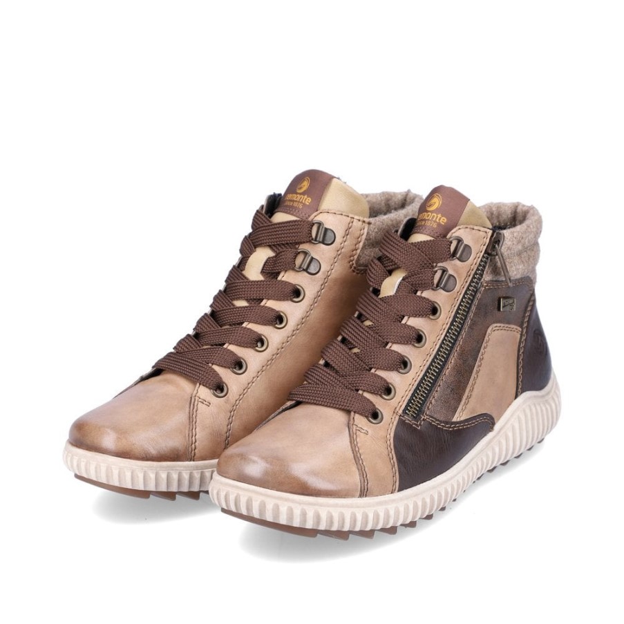 Rieker Remonte R8271 レディース ブーツ ブラウン