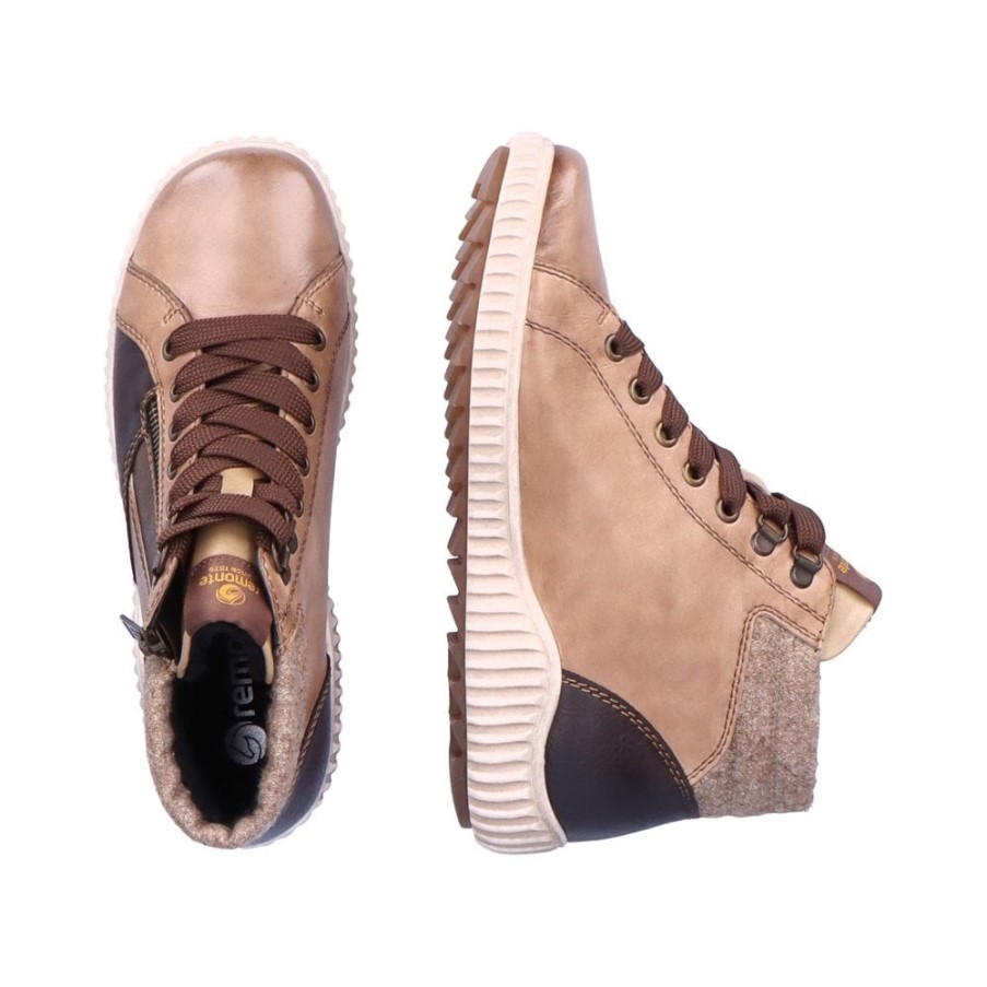 Rieker Remonte R8271 レディース ブーツ ブラウン