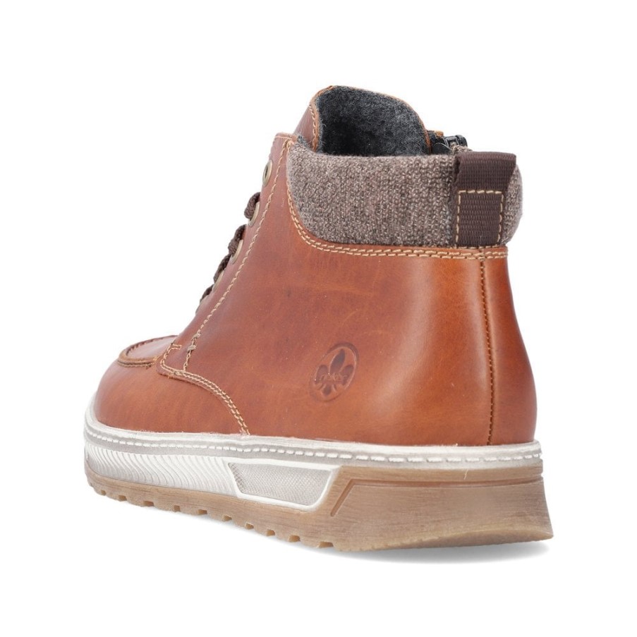 リーカー 37022 メンズ アンクルブーツ ブラウン