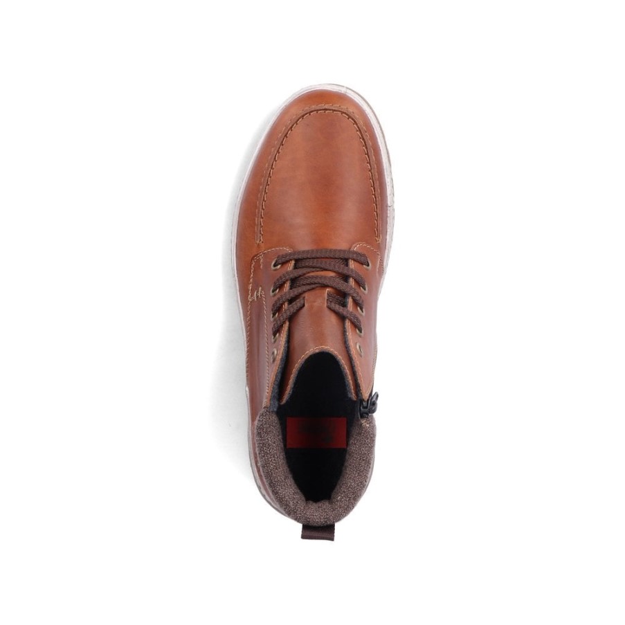 リーカー 37022 メンズ アンクルブーツ ブラウン