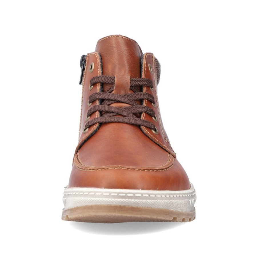 リーカー 37022 メンズ アンクルブーツ ブラウン