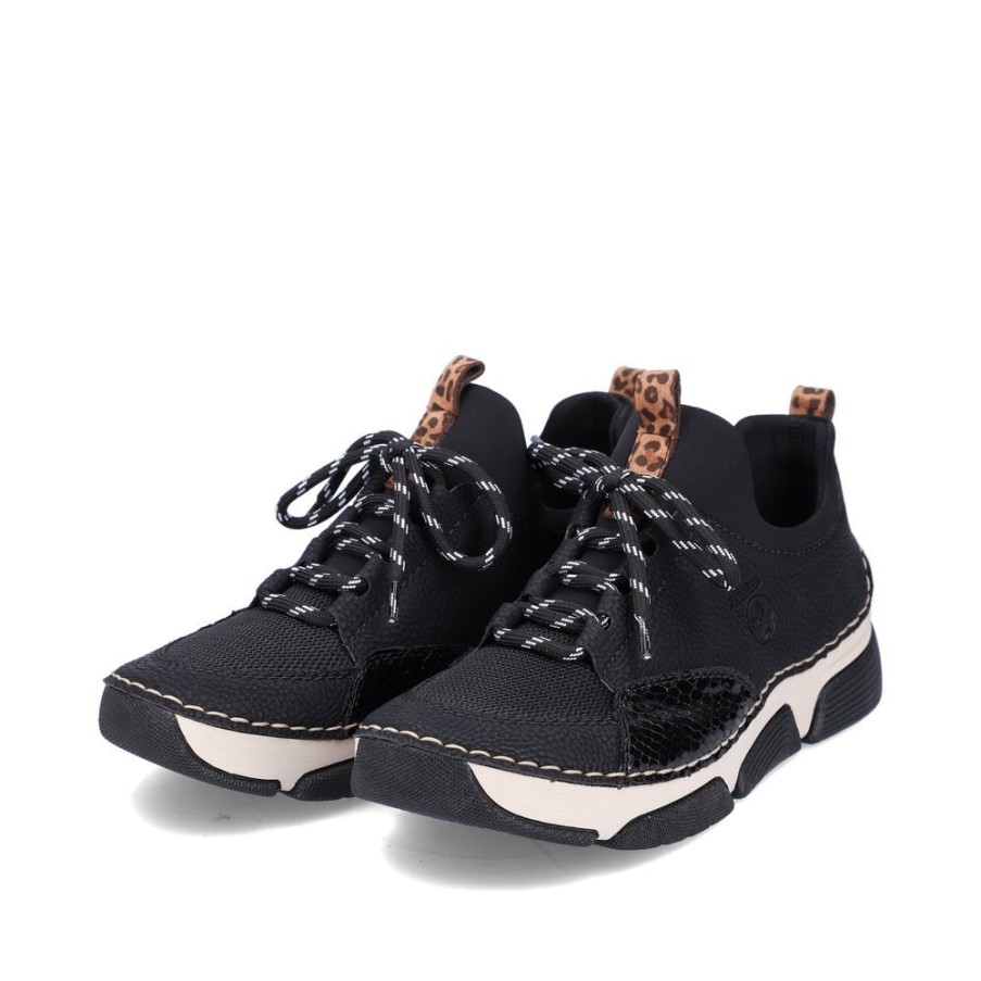 リーカー 45913 レディース カジュアルシューズ ブラック