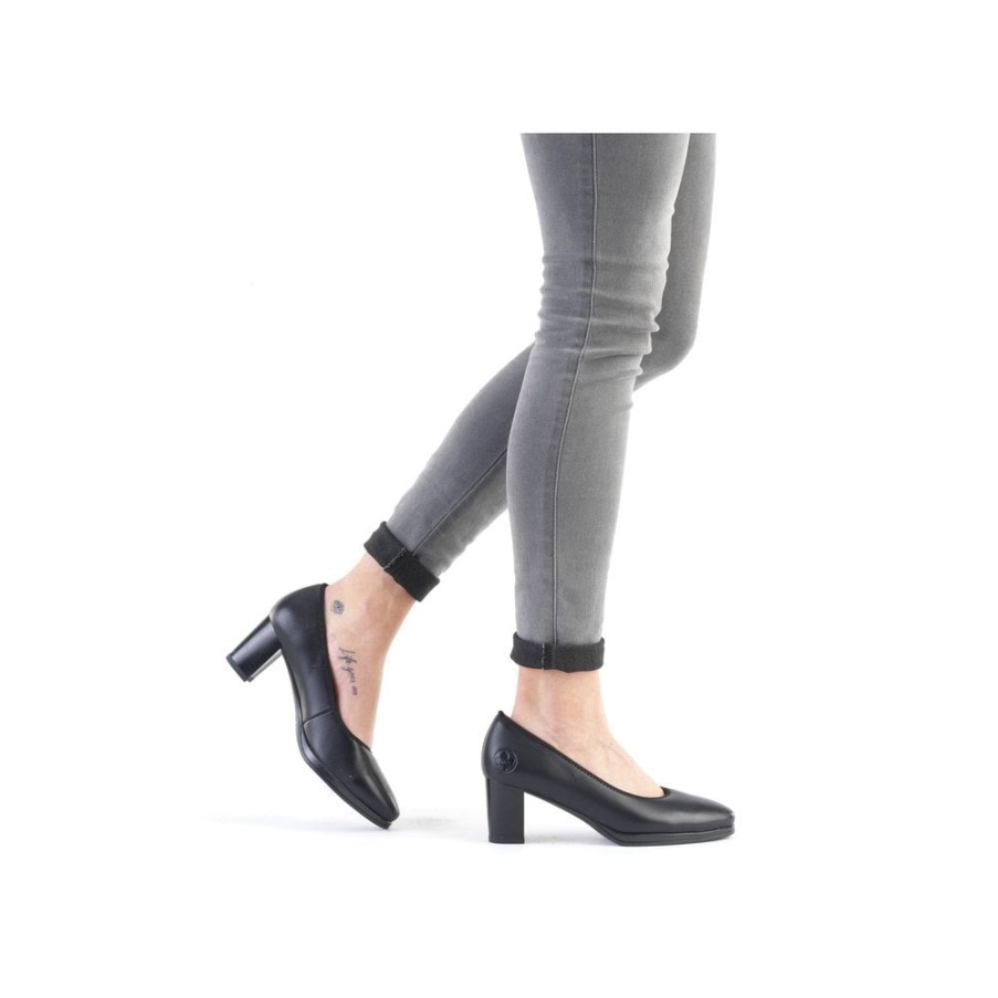 リーカー 49560 女性の黒の靴