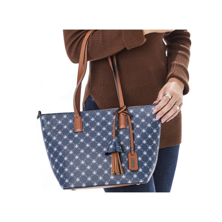 Rieker H1305-14 レディース ブルー ジッパーバッグ ブルー