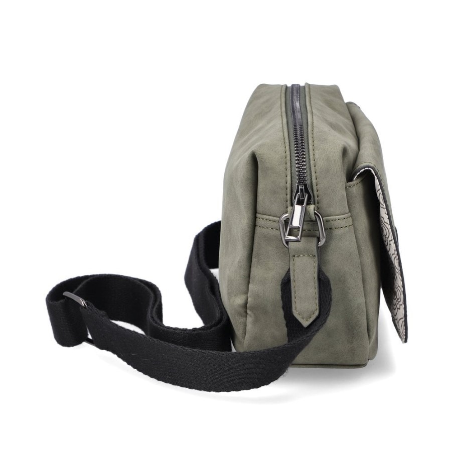 Rieker H1455-52 レディース グリーン ジッパー ハンドバッグ グリーン