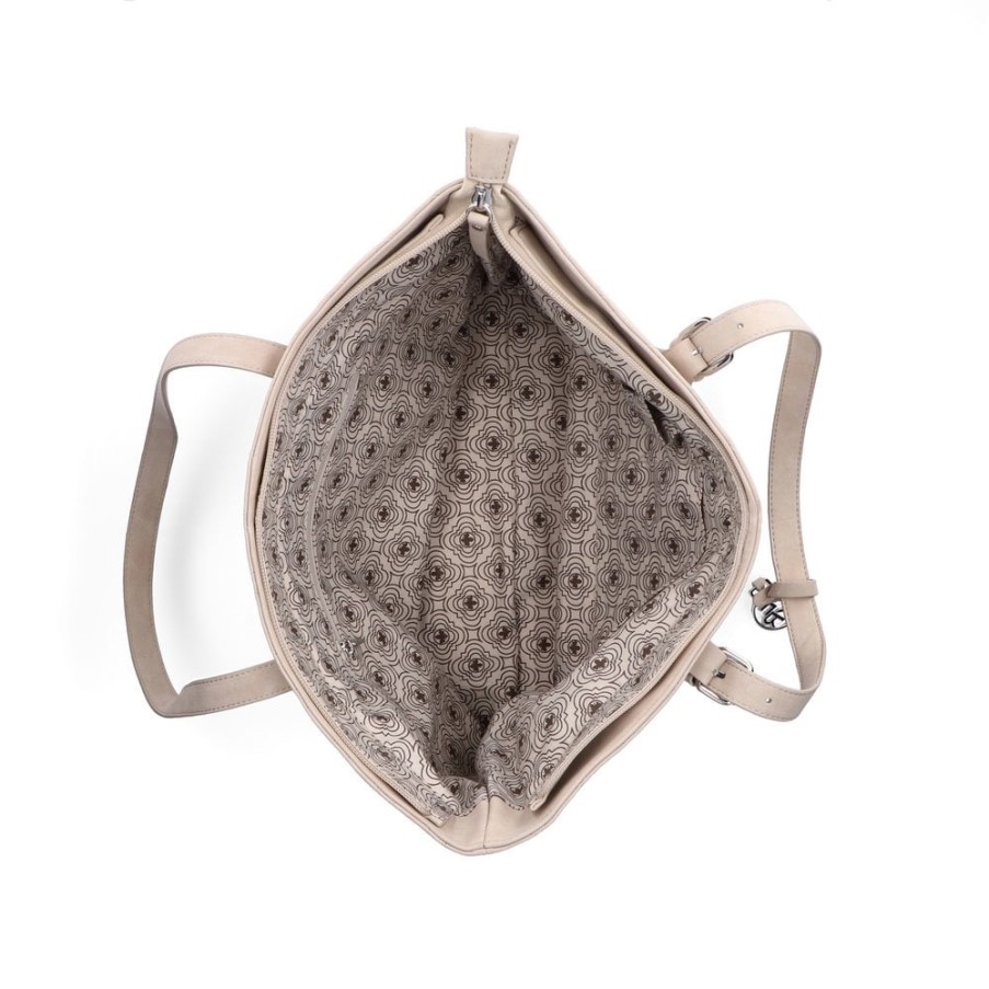 Rieker H1491-60 レディース ベージュ ジッパーバッグ ベージュ