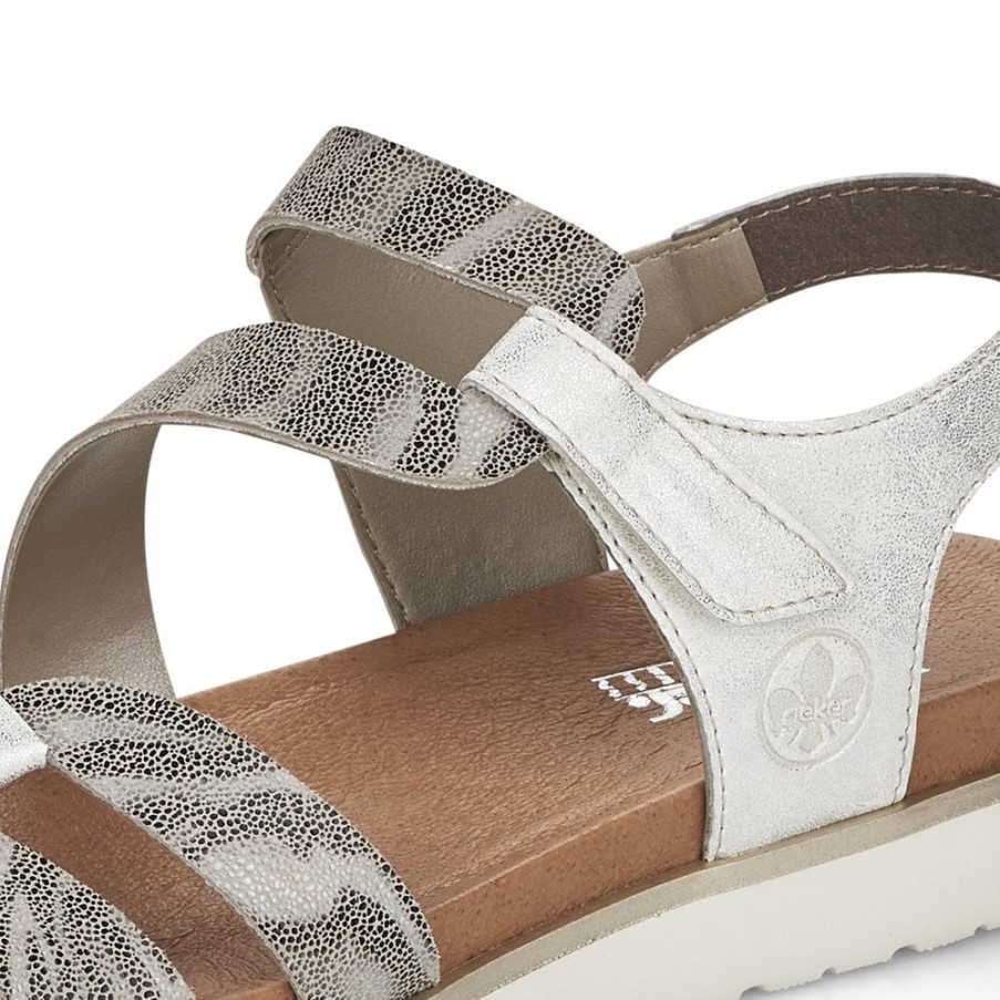 Rieker V5069 レディース サンダル メタリック