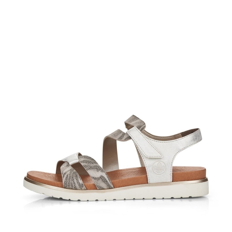 Rieker V5069 レディース サンダル メタリック