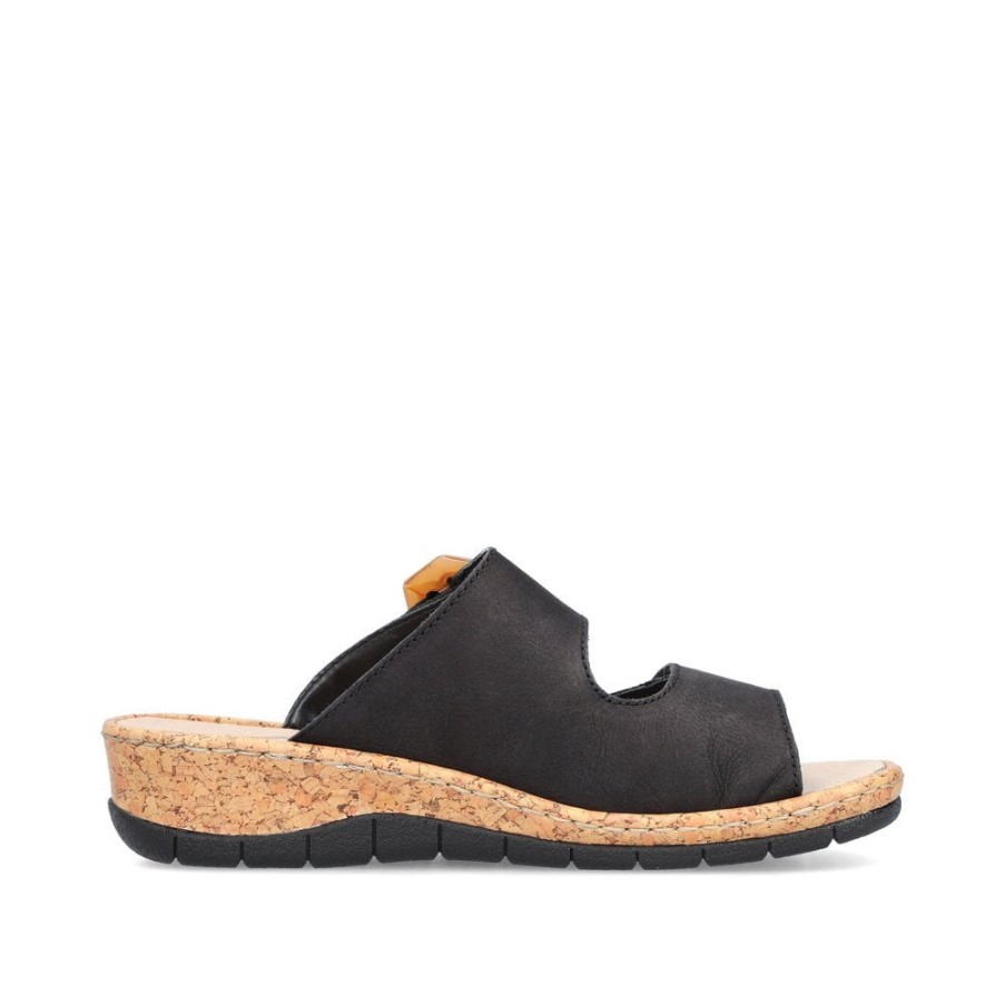 Rieker V7150 レディース サンダル ブラック