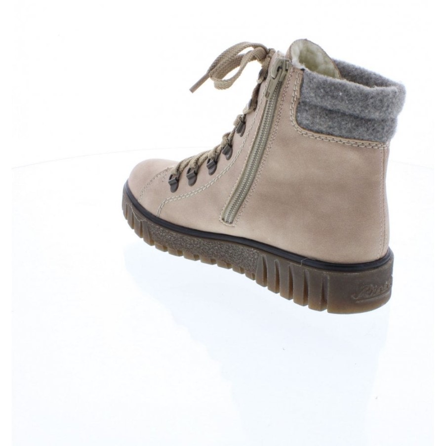 Rieker Y3440 レディース ペールピンク アンクルブーツ