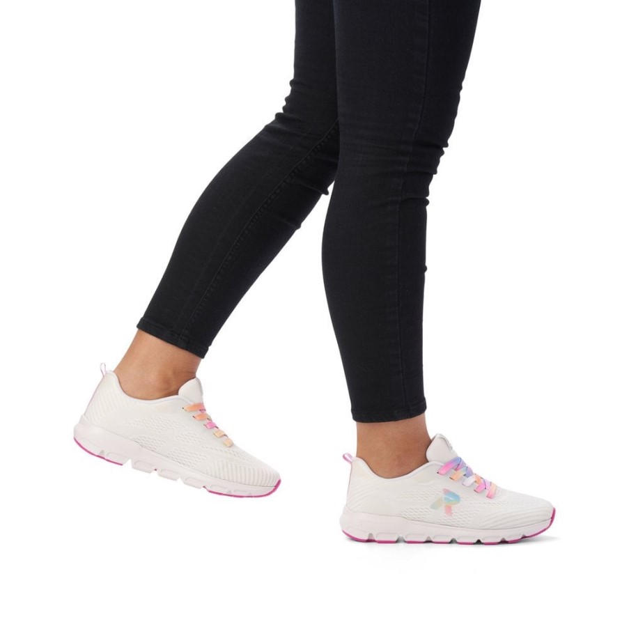 Rieker ホワイト R-evolution 40404 女性の靴