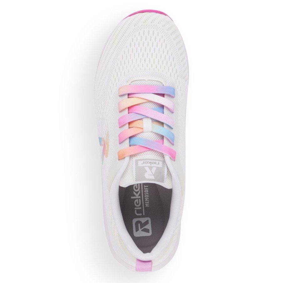 Rieker ホワイト R-evolution 40404 女性の靴