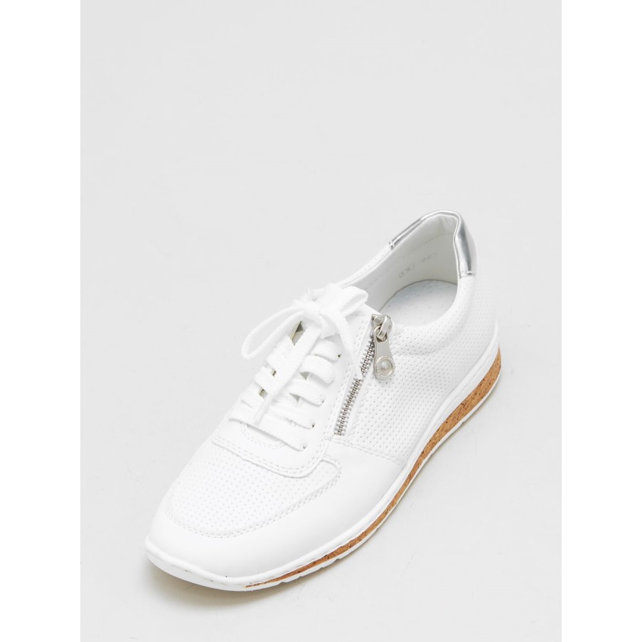 リーカー トレーナー ウィズ ジップ ホワイト