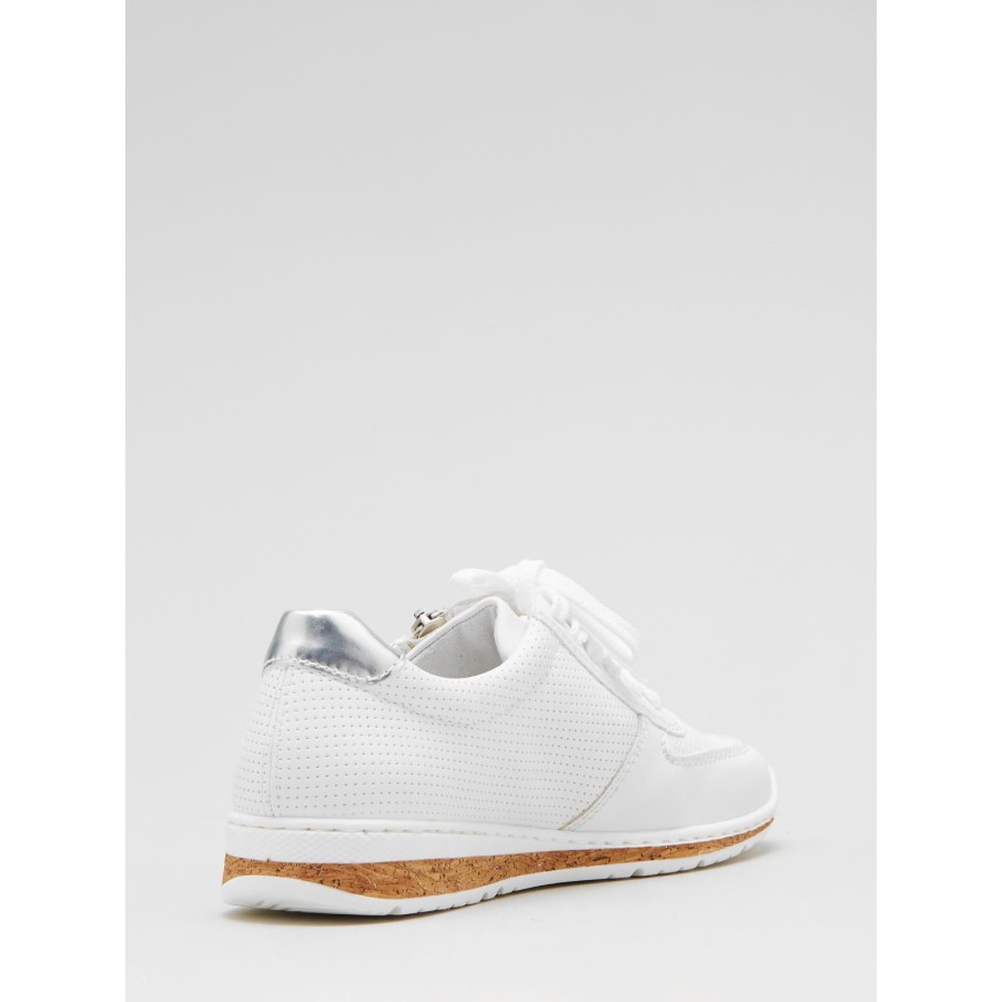 リーカー トレーナー ウィズ ジップ ホワイト