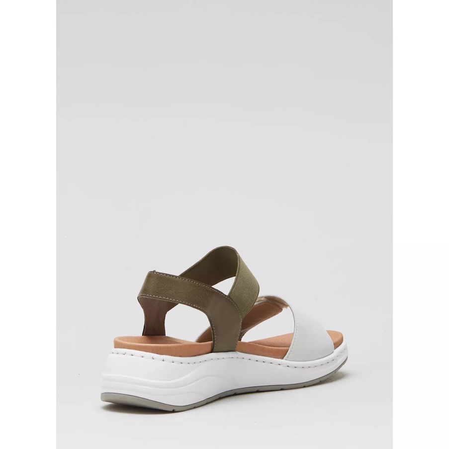 ローズ リーカー カジュアル サンダル 伸縮性のあるストラップ付き