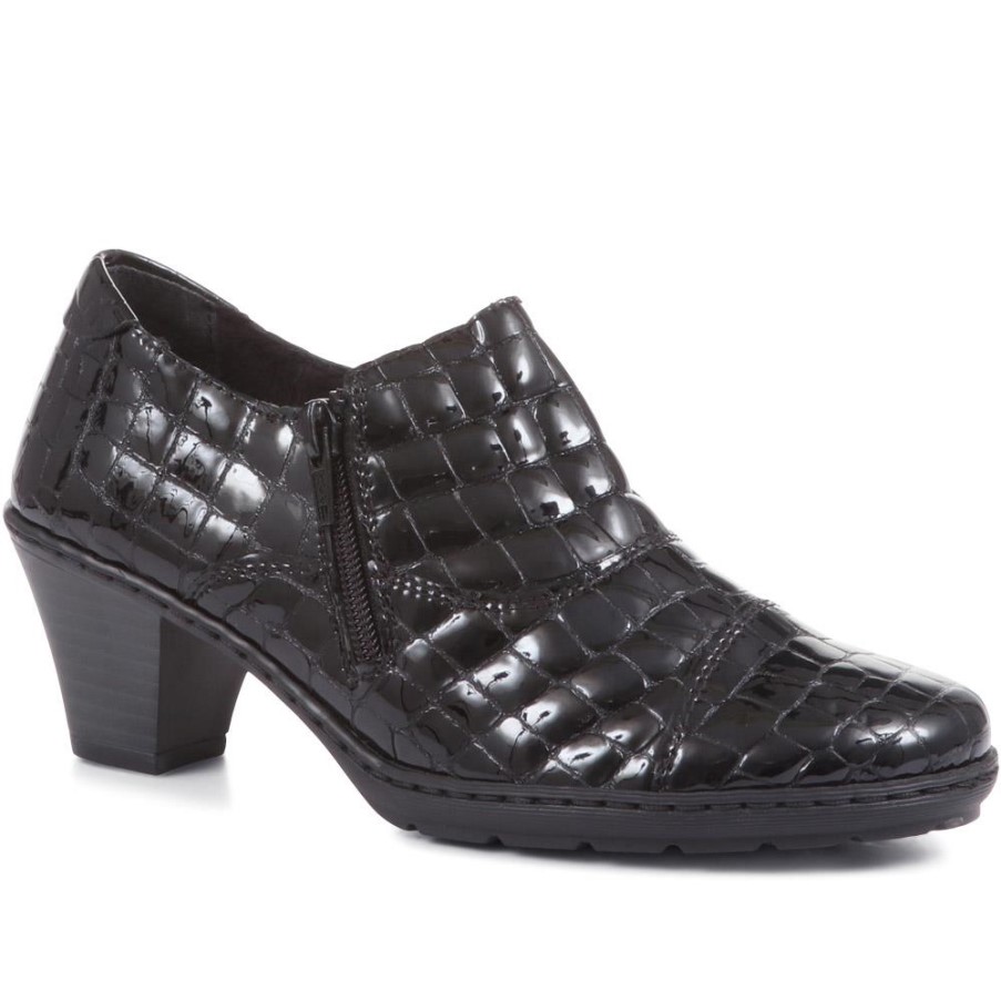 リーカー ブラック パテント ライトウェイト トラウザー シューズ