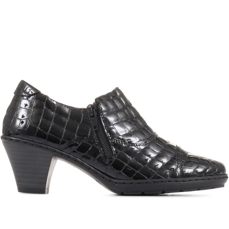 リーカー ブラック パテント ライトウェイト トラウザー シューズ